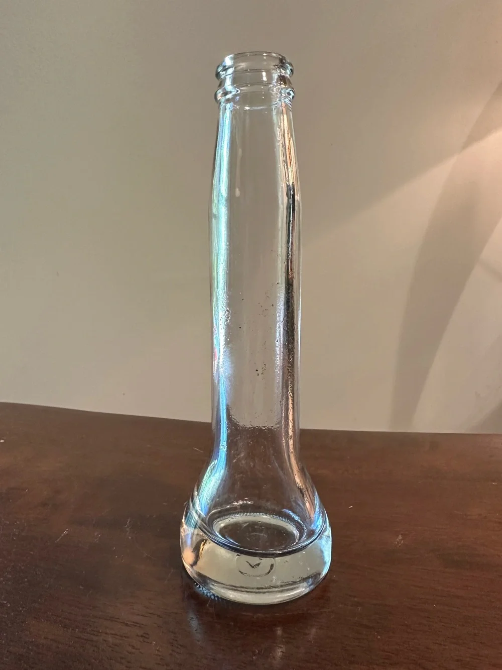 Vintage • heavyweight glass vase
